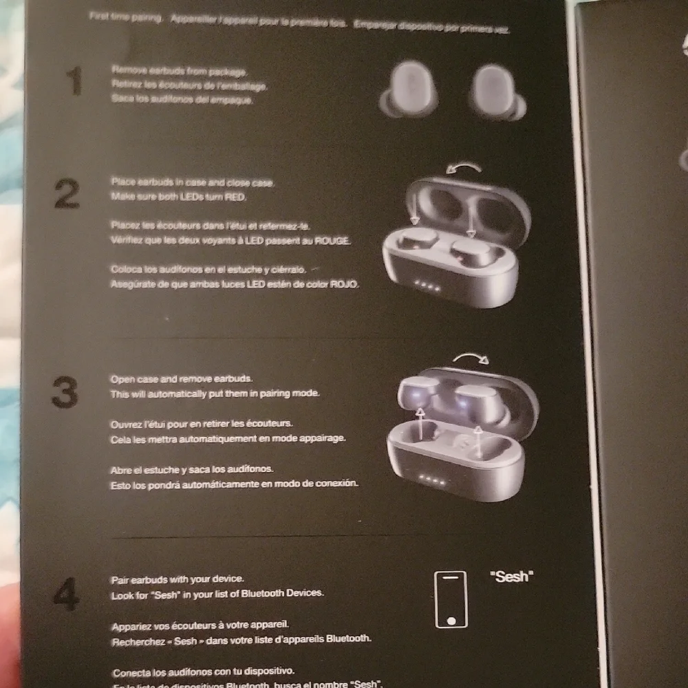 Skullcandy Sesh Wireless Earbuds - Black